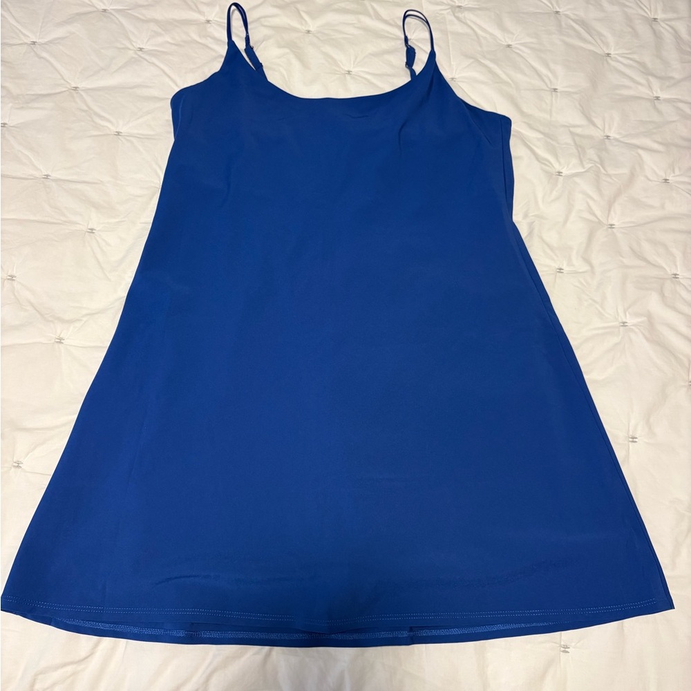 Blue Sleeveless Skort